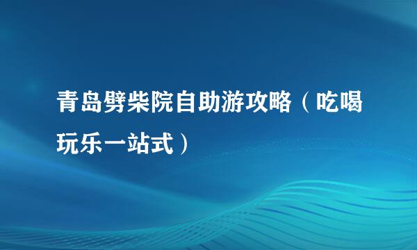 青岛劈柴院自助游攻略（吃喝玩乐一站式）
