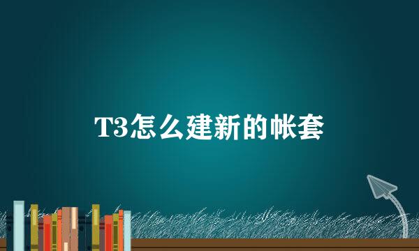 T3怎么建新的帐套