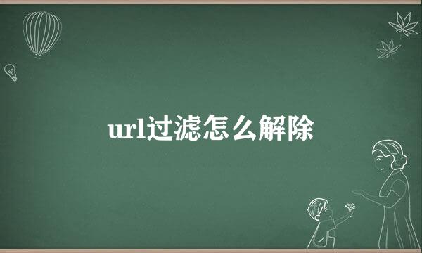url过滤怎么解除