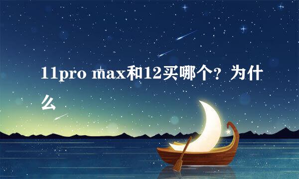 11pro max和12买哪个？为什么