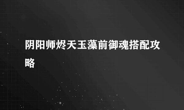 阴阳师烬天玉藻前御魂搭配攻略