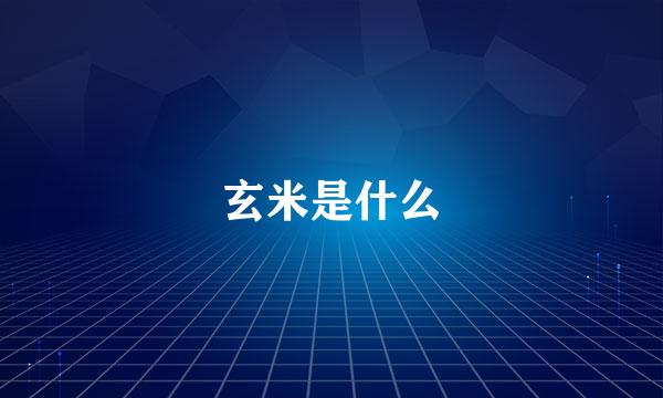 玄米是什么