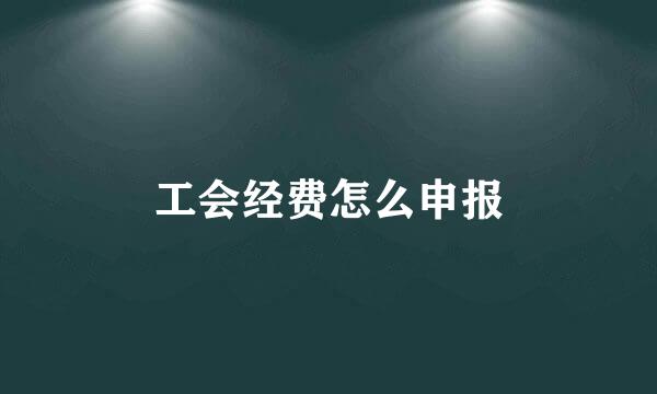 工会经费怎么申报
