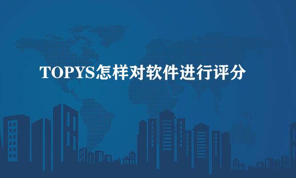 TOPYS怎样对软件进行评分