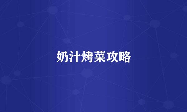 奶汁烤菜攻略