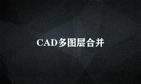 CAD多图层合并