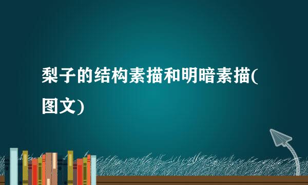 梨子的结构素描和明暗素描(图文)