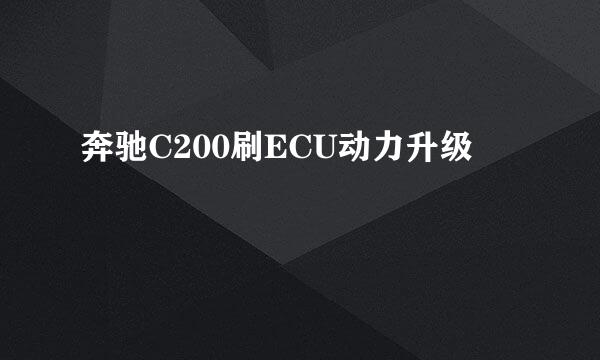 奔驰C200刷ECU动力升级