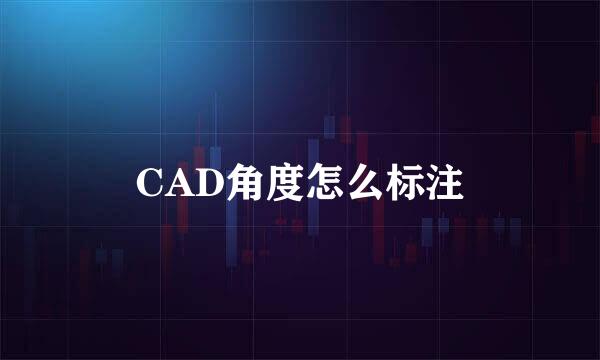 CAD角度怎么标注