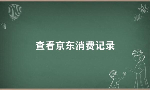 查看京东消费记录