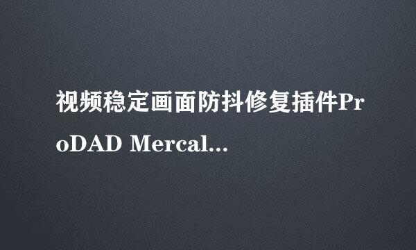视频稳定画面防抖修复插件ProDAD Mercalli 4.0