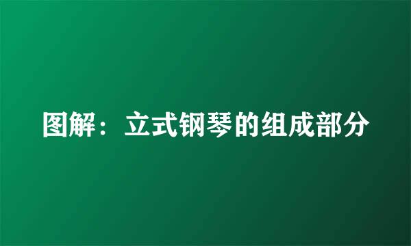 图解：立式钢琴的组成部分