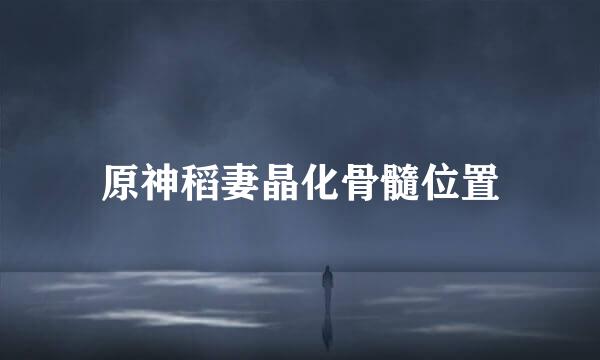 原神稻妻晶化骨髓位置