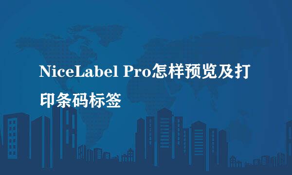 NiceLabel Pro怎样预览及打印条码标签