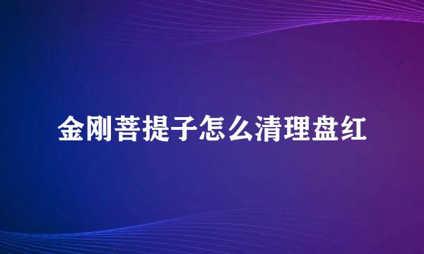 金刚菩提子怎么清理盘红