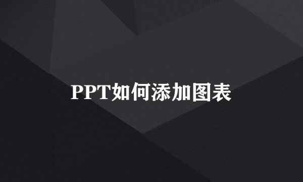 PPT如何添加图表