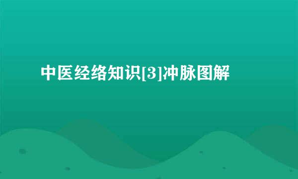 中医经络知识[3]冲脉图解