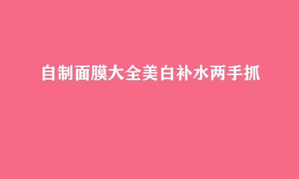 自制面膜大全美白补水两手抓