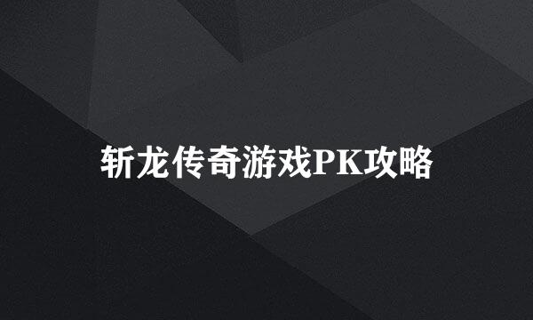 斩龙传奇游戏PK攻略