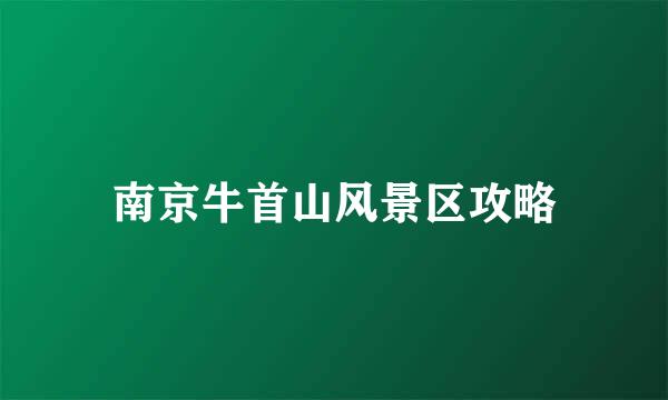南京牛首山风景区攻略