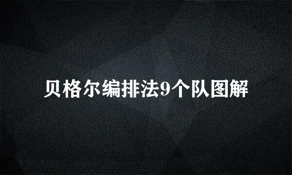 贝格尔编排法9个队图解