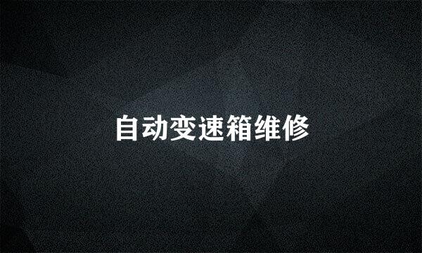 自动变速箱维修