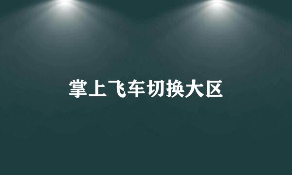 掌上飞车切换大区