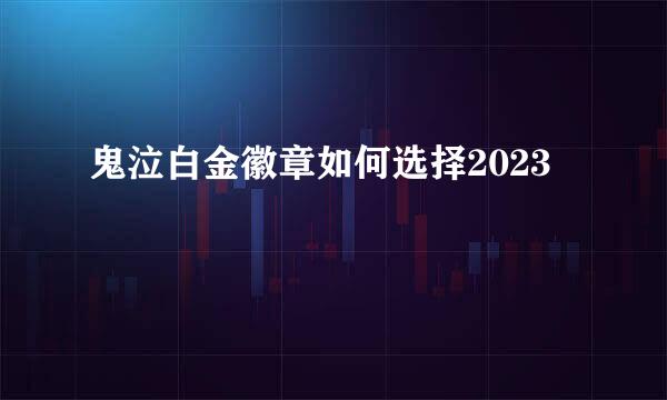 鬼泣白金徽章如何选择2023