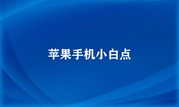 苹果手机小白点