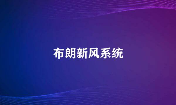 布朗新风系统