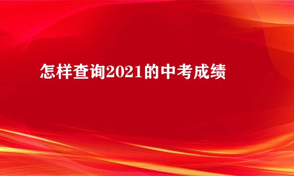 怎样查询2021的中考成绩