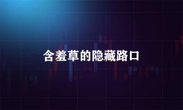 含羞草的隐藏路口