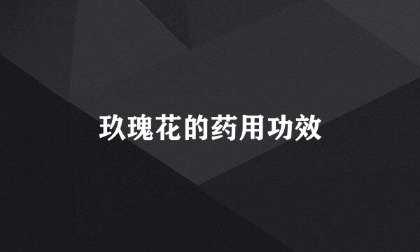 玖瑰花的药用功效