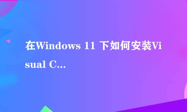 在Windows 11 下如何安装Visual C++ 6.0