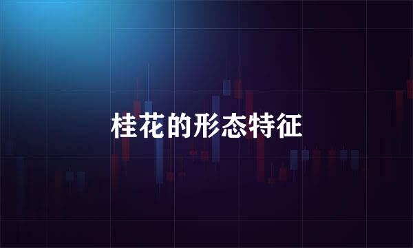 桂花的形态特征