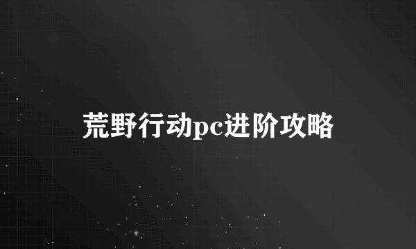 荒野行动pc进阶攻略