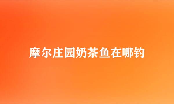 摩尔庄园奶茶鱼在哪钓