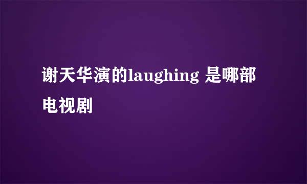 谢天华演的laughing 是哪部电视剧