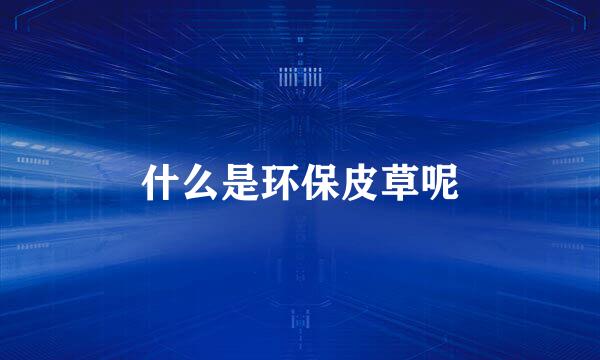 什么是环保皮草呢