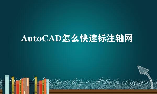 AutoCAD怎么快速标注轴网