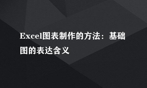 Excel图表制作的方法：基础图的表达含义
