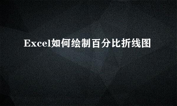 Excel如何绘制百分比折线图