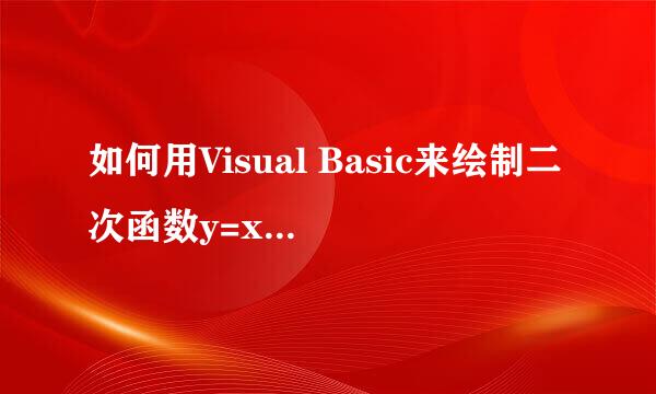 如何用Visual Basic来绘制二次函数y=x^2的图像