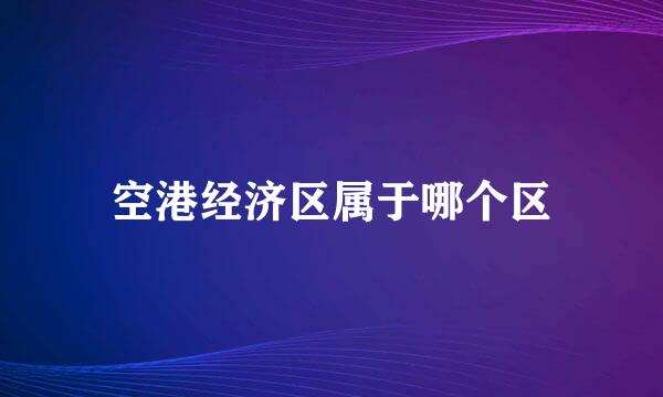 空港经济区属于哪个区