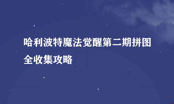 哈利波特魔法觉醒第二期拼图全收集攻略