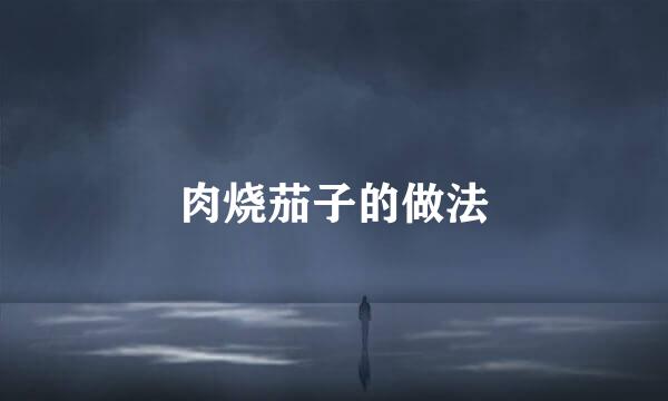 肉烧茄子的做法