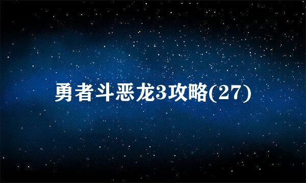 勇者斗恶龙3攻略(27)