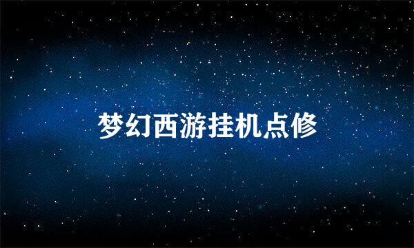 梦幻西游挂机点修