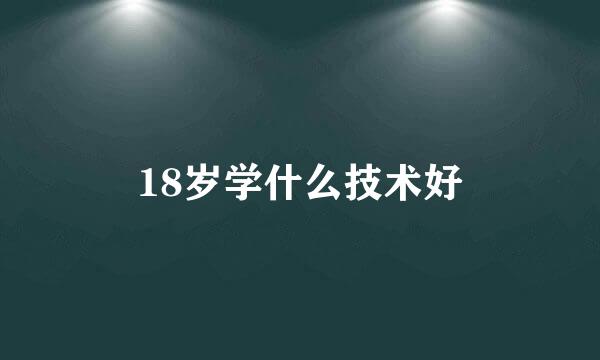 18岁学什么技术好