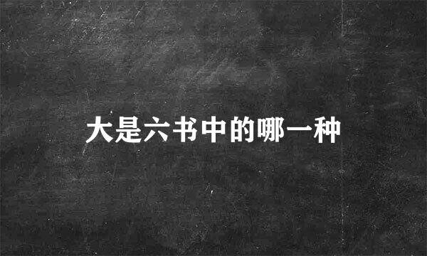 大是六书中的哪一种